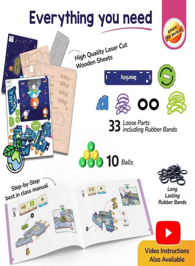 سمارتيفيتي لعبة Smartivity Space Arcade للأطفال من عمر 6 سنوات فما فوق | لعبة ممتعة من لاعب واحد أو لاعبين، لعبة تصويب وتسجيل نقاط | هدية عيد ميلاد للأولاد والبنات من عمر 6 إلى 14 سنة | نشاط ترفيهي ممتع للأطفال بعيدًا عن الشاشات - Image 5